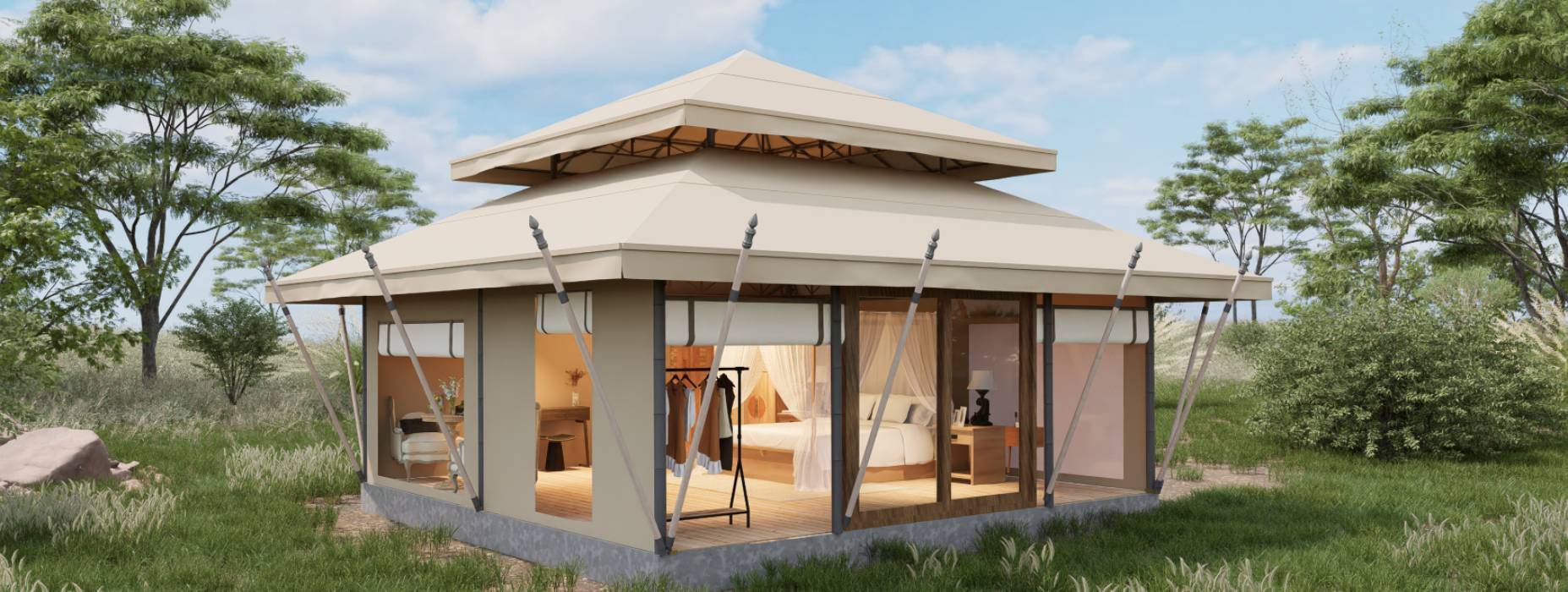 公主岭市户外野奢帐篷